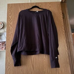 Fabletics Deep Purple Long Sleeve Shirt